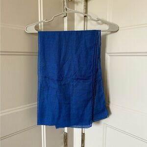 Blue infinity scarf